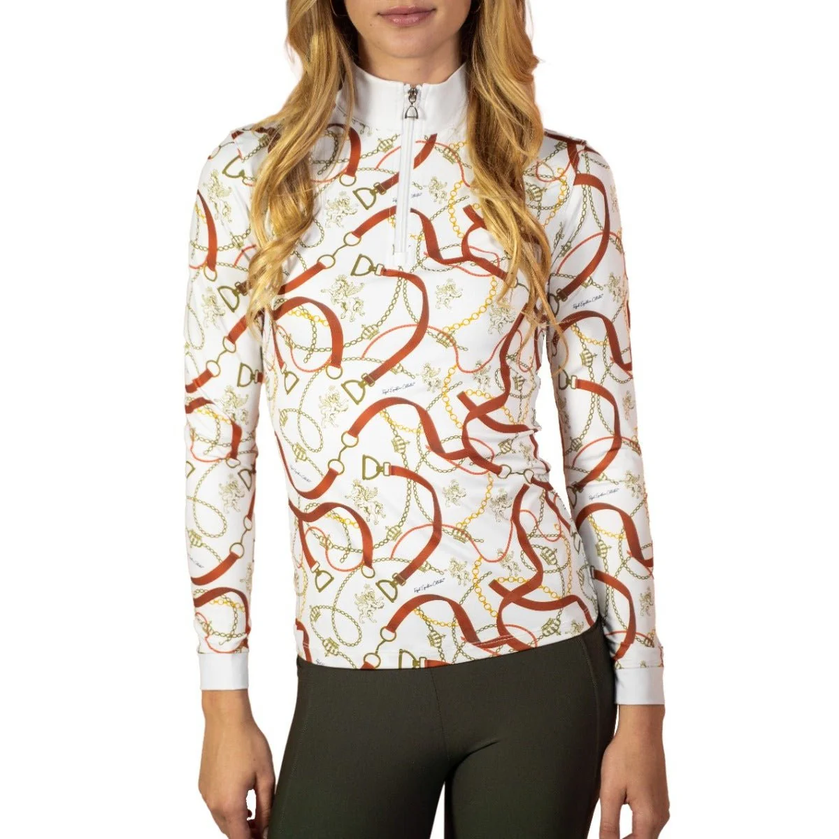 Royal Equestrian Base Layer UV Protection Riding Sport Shirt WhiteRiding Shirt Base Layer Cavallo White - Image 6
