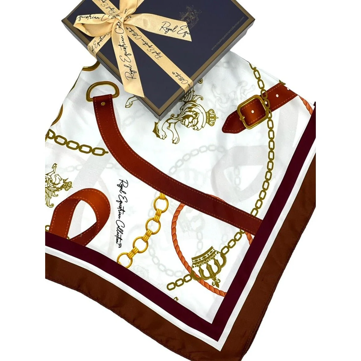 Royal Equestrian Chevalle Scarf Burgundy - Image 5