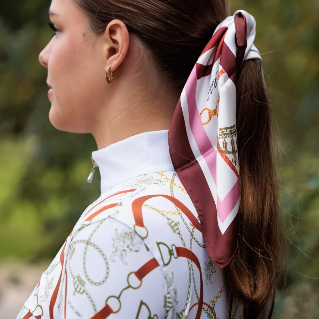 Royal Equestrian Chevalle Scarf Pink - Image 3