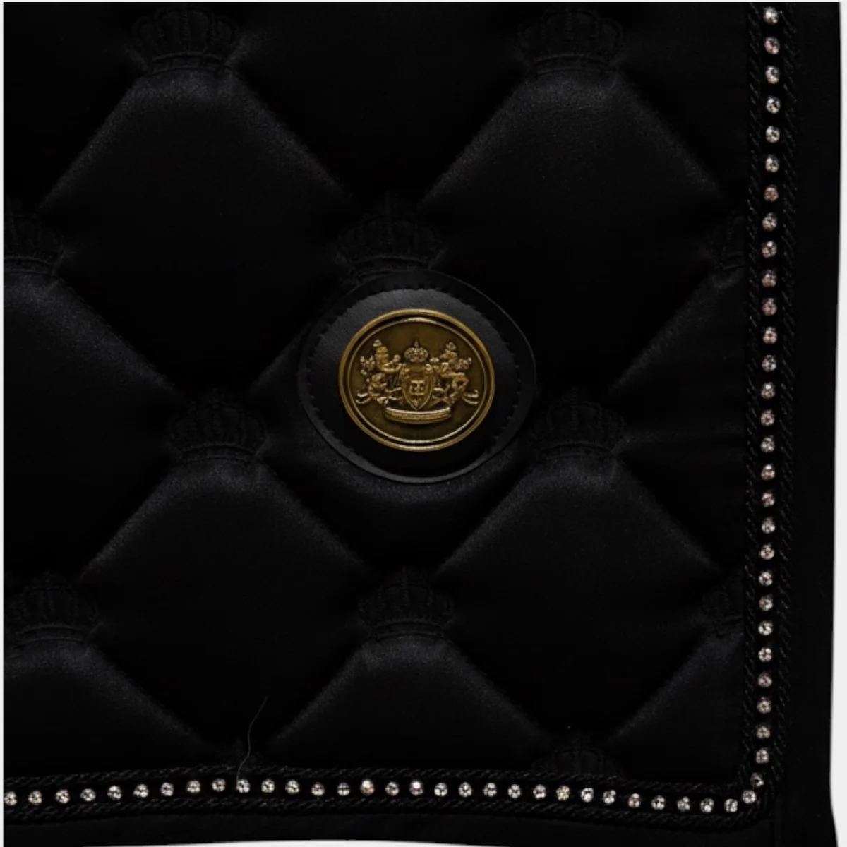 Royal Equestrian Saddle Pad Dressage Black Crystals - Image 3