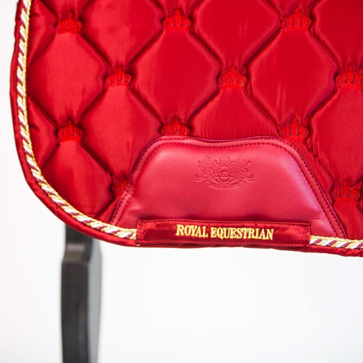 Royal Equestrian Saddle Pad Dressage Red Crimson - Image 3