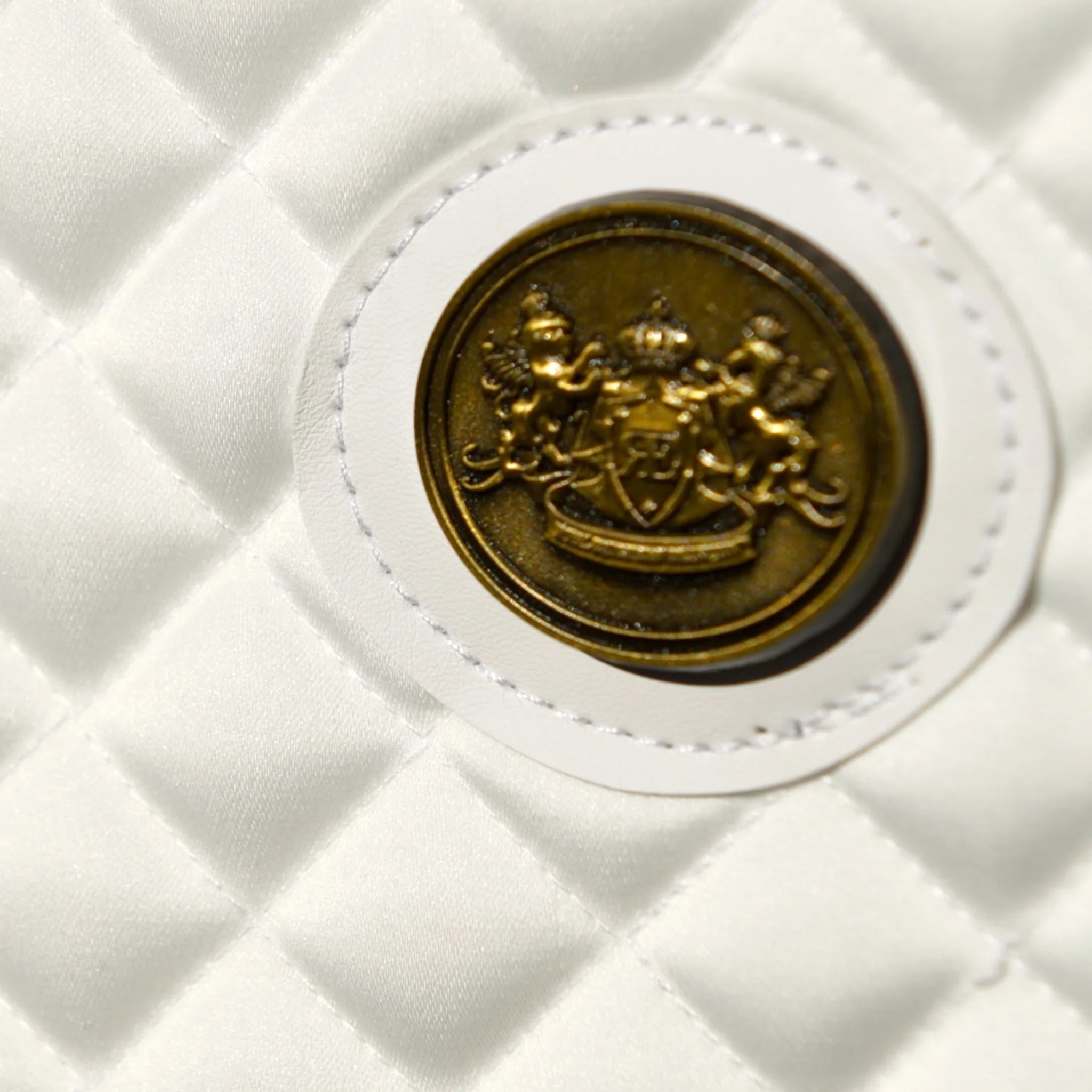 Royal Equestrian Saddle Pad Dressage Pro Cooling Mesh White Gold - Image 5