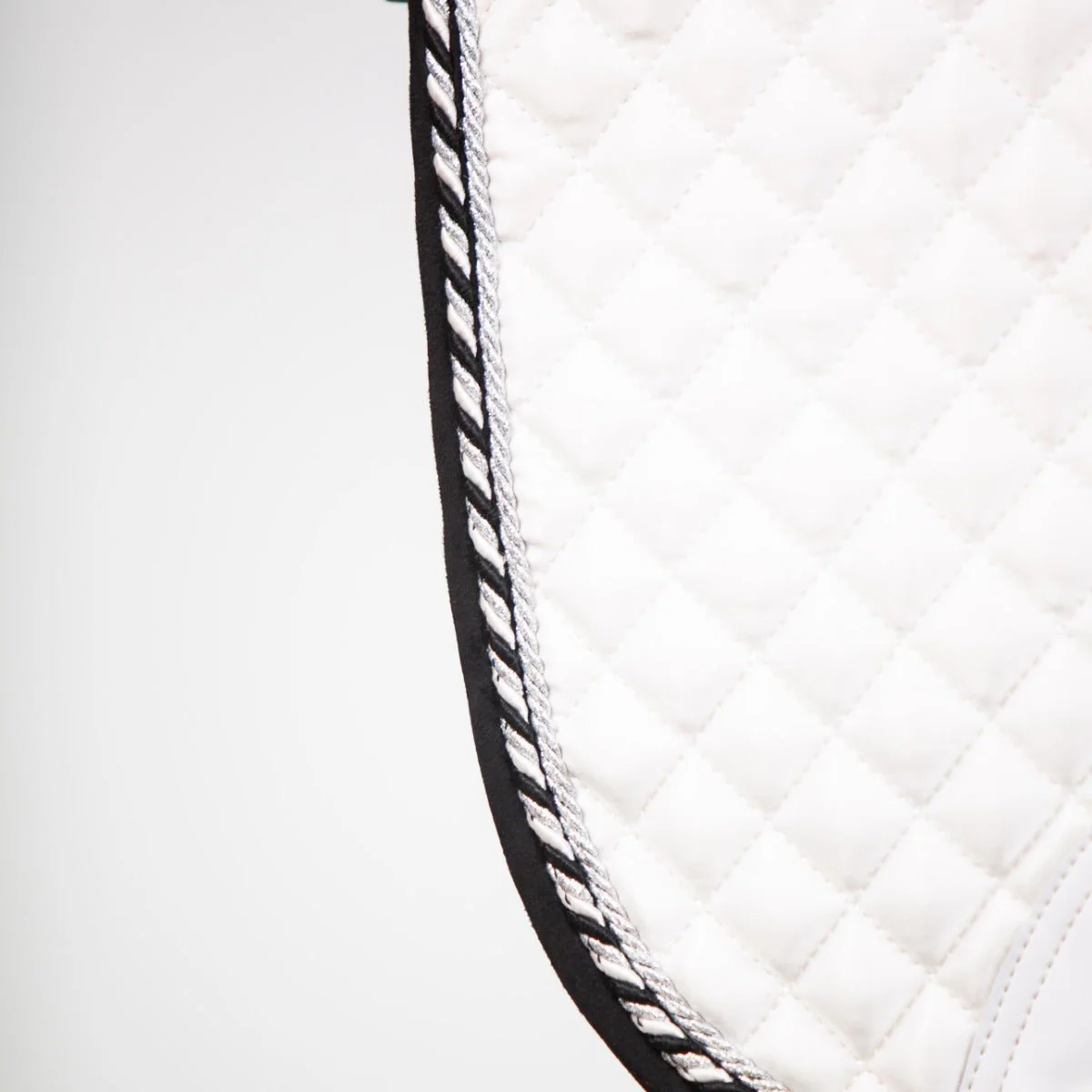 Royal Equestrian Saddle Pad Dressage White Silver - Image 4