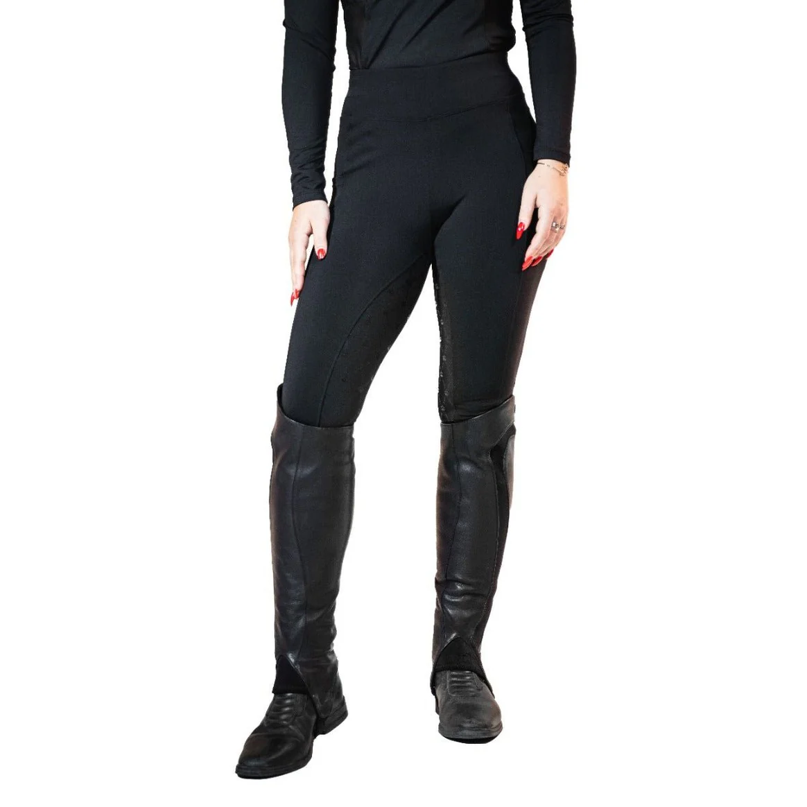 Royal Equestrian Riding Tights Full Grip Black - Image 8