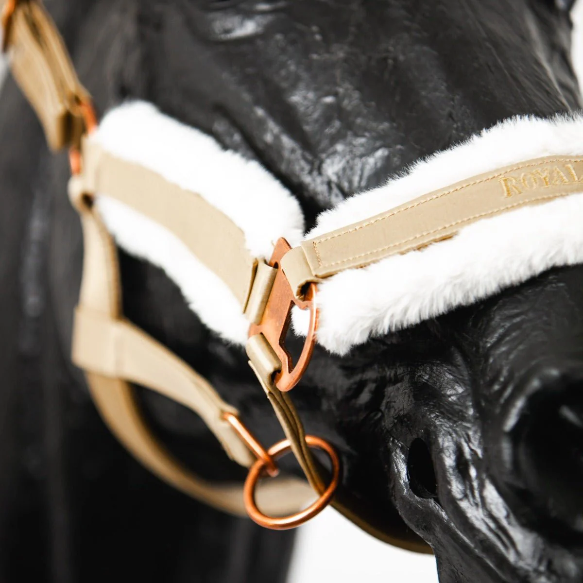 Royal Equestrian Fur Halter Champagne - Image 3
