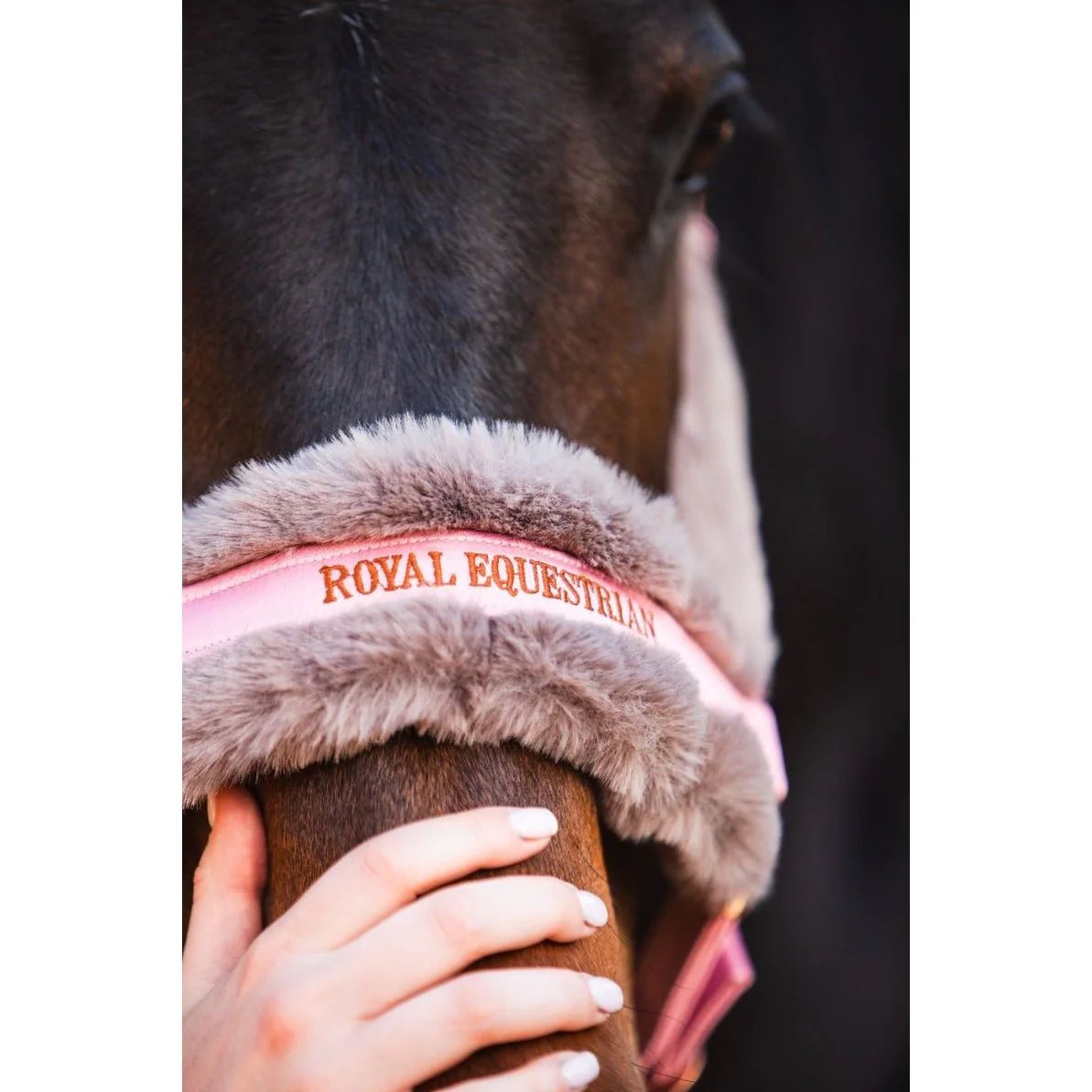 Royal Equestrian Fur Halter Pink Full - Image 5