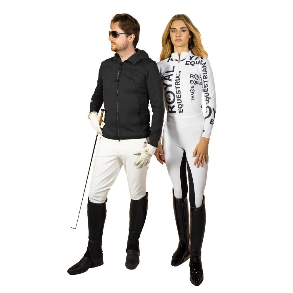 Royal Equestrian Hooded Riding Jacket Santino Black - Image 3