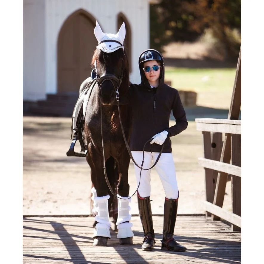 Royal Equestrian Hooded Riding Jacket Santino Black - Image 6
