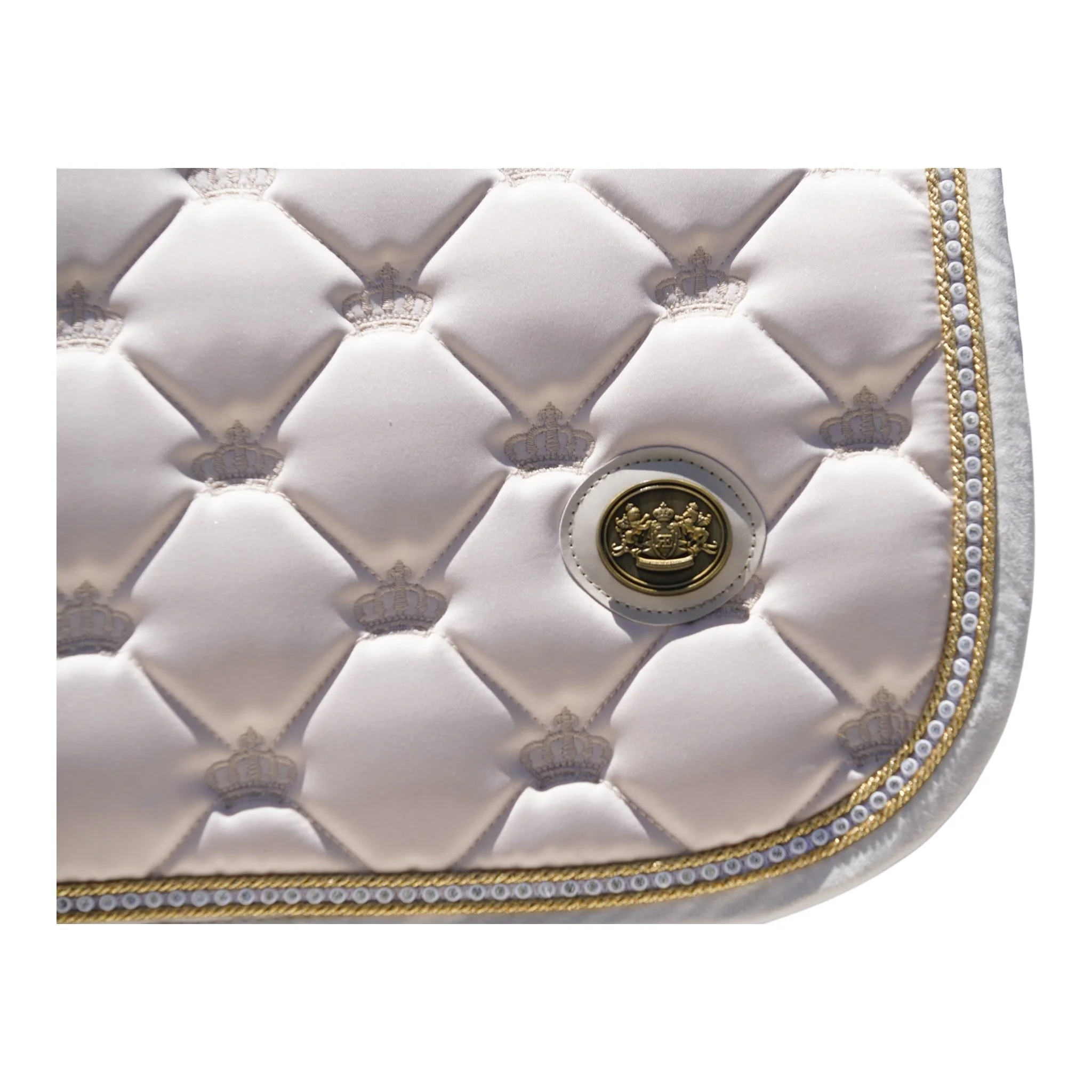 Royal Equestrian Jump Saddle Pad Crystal Champagne - Image 4