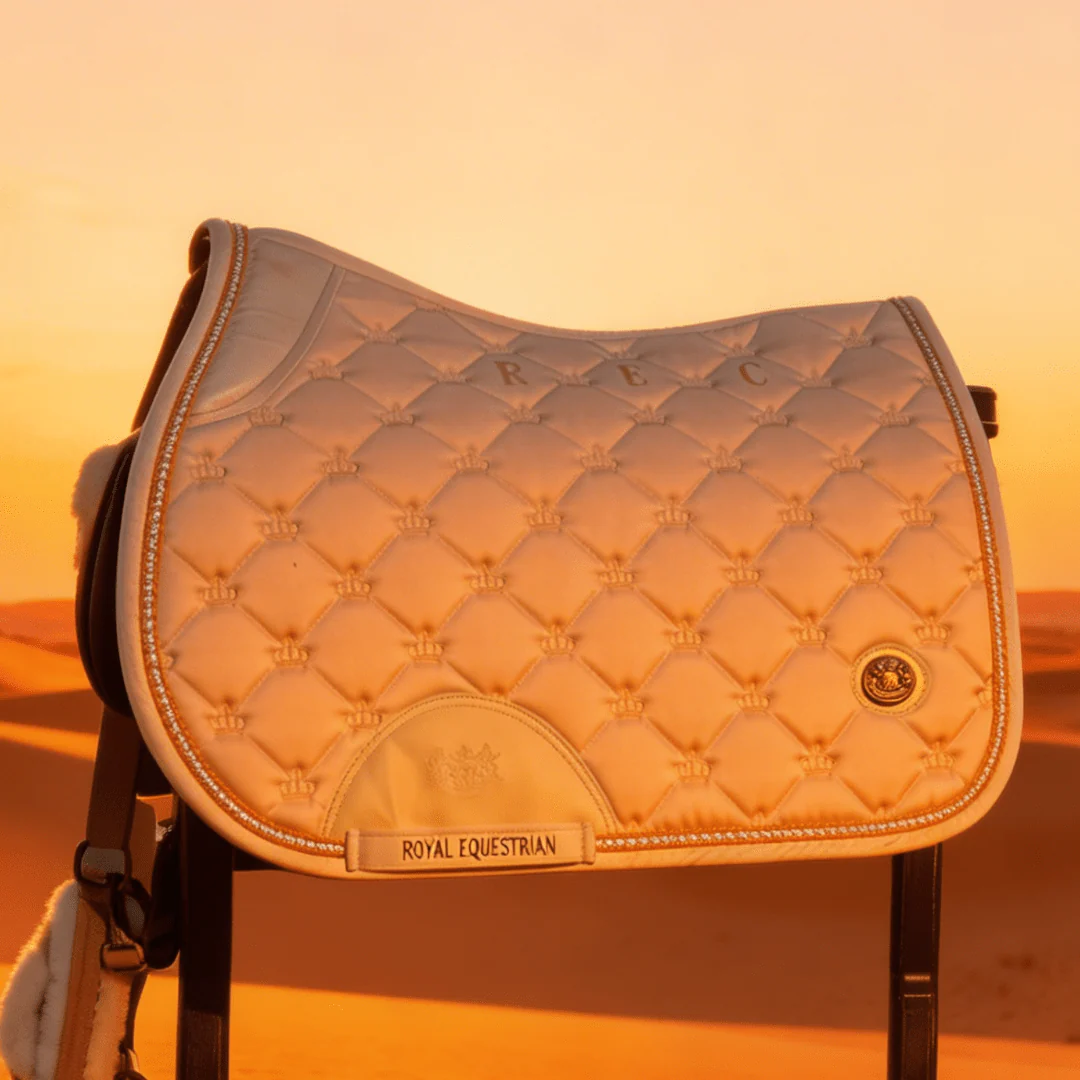 Royal Equestrian Jump Saddle Pad Sahara Sandstone Beige - Image 7