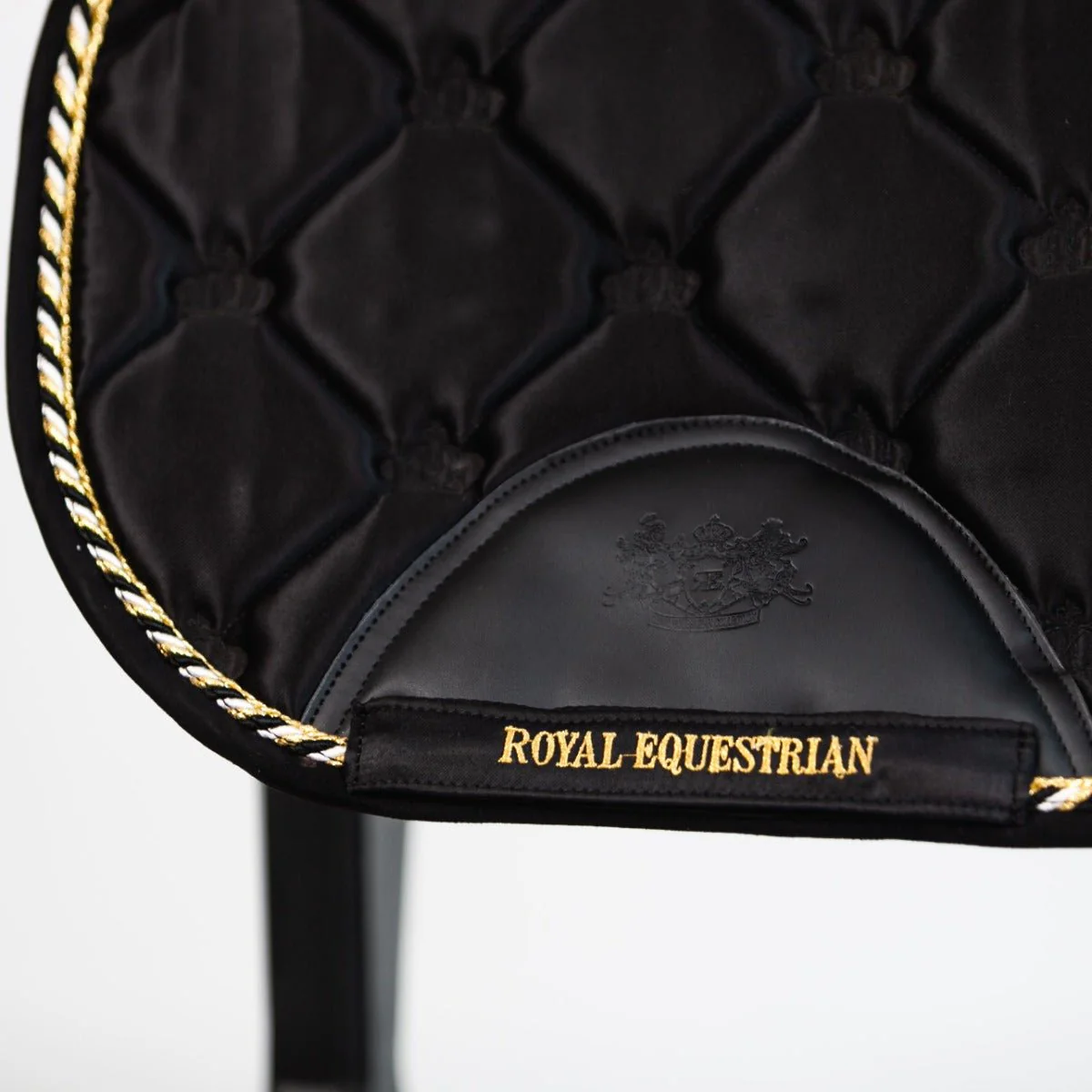 Royal Equestrian Saddle Pad Jump Black Gold - Image 3