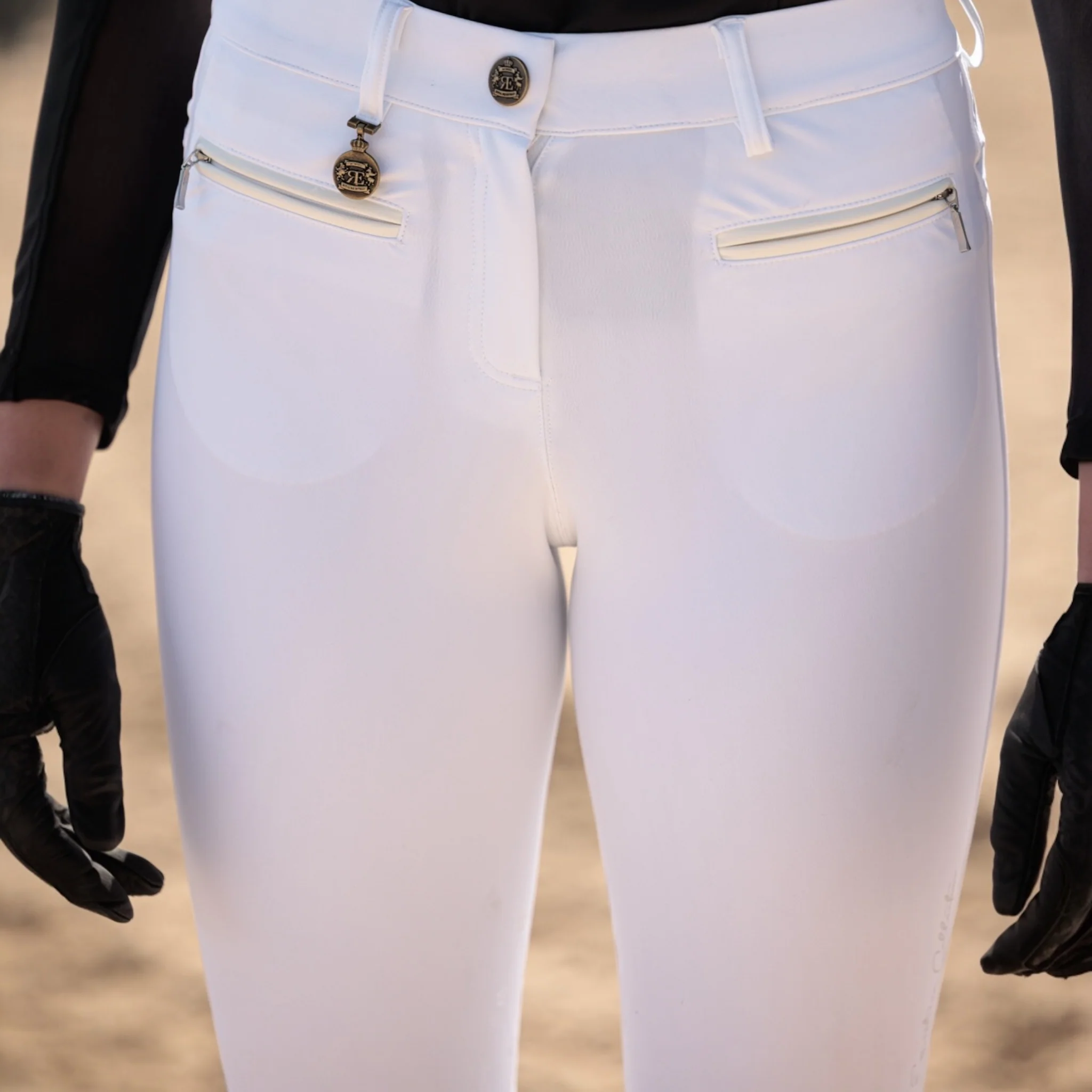 Royal Equestrian Knee Breeches Compression Cecile White - Image 6