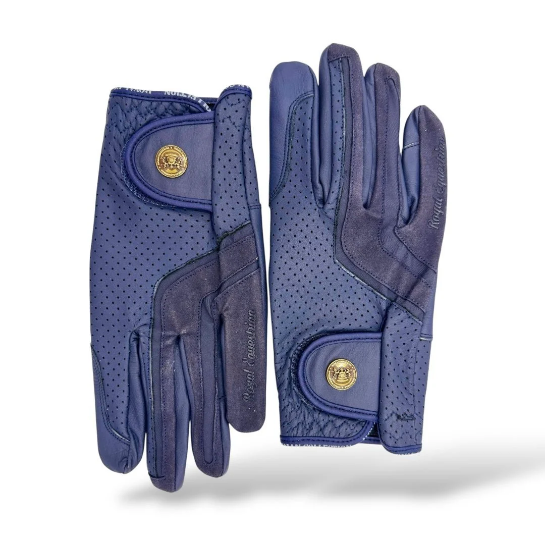 Royal Equestrian Leather Riding Gloves - Image 3
