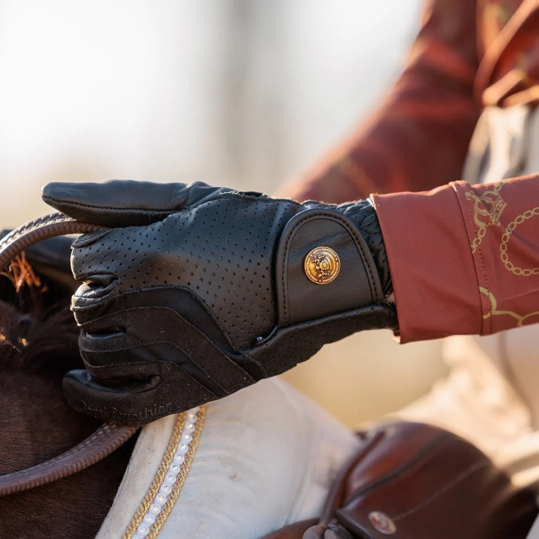 Royal Equestrian Leather Riding Gloves - Image 6