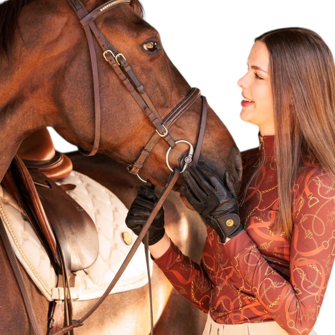 Royal Equestrian Leather Riding Gloves - Image 8