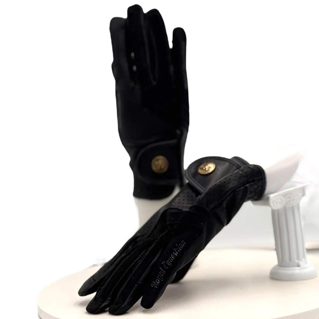 Royal Equestrian Leather Riding Gloves - Image 9