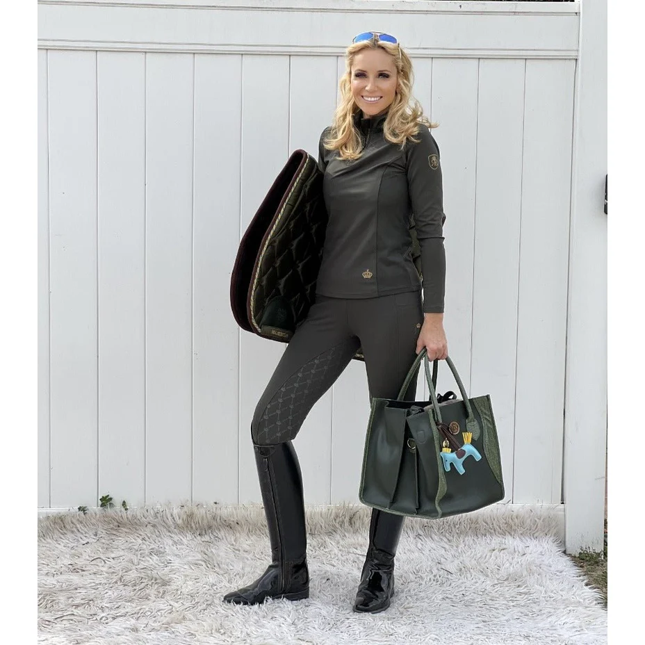 Royal Equestrian Liberte Base Layer Olive - Image 5