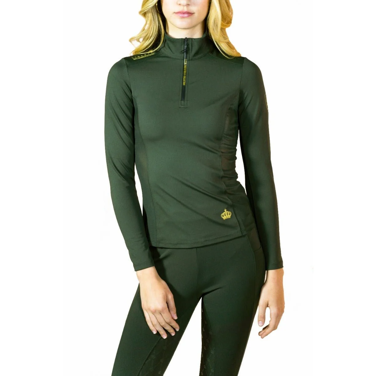 Royal Equestrian Liberte Base Layer Olive - Image 7