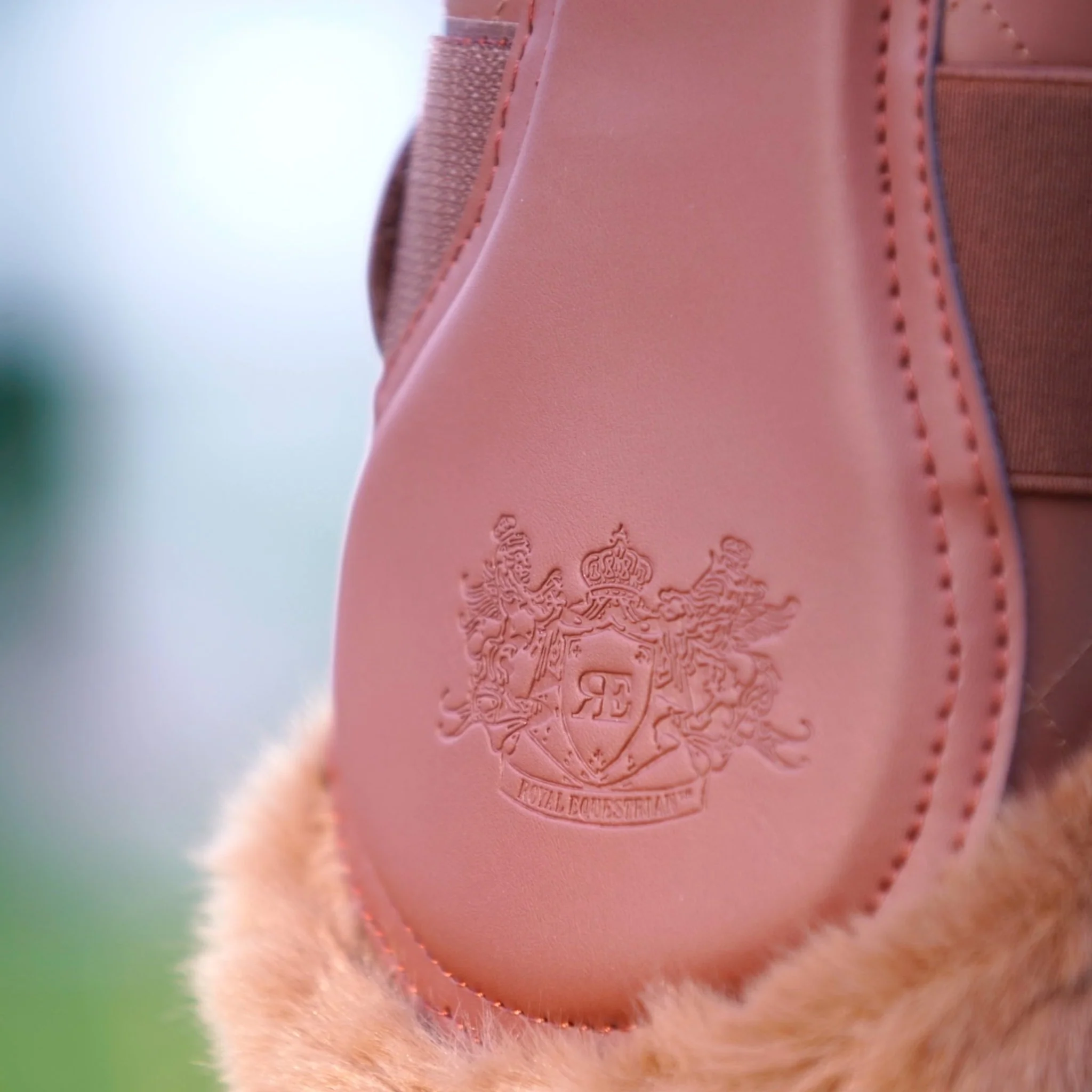 Royal Equestrian Mesh Brushing Horse Boot Copper en Vogue - Image 10