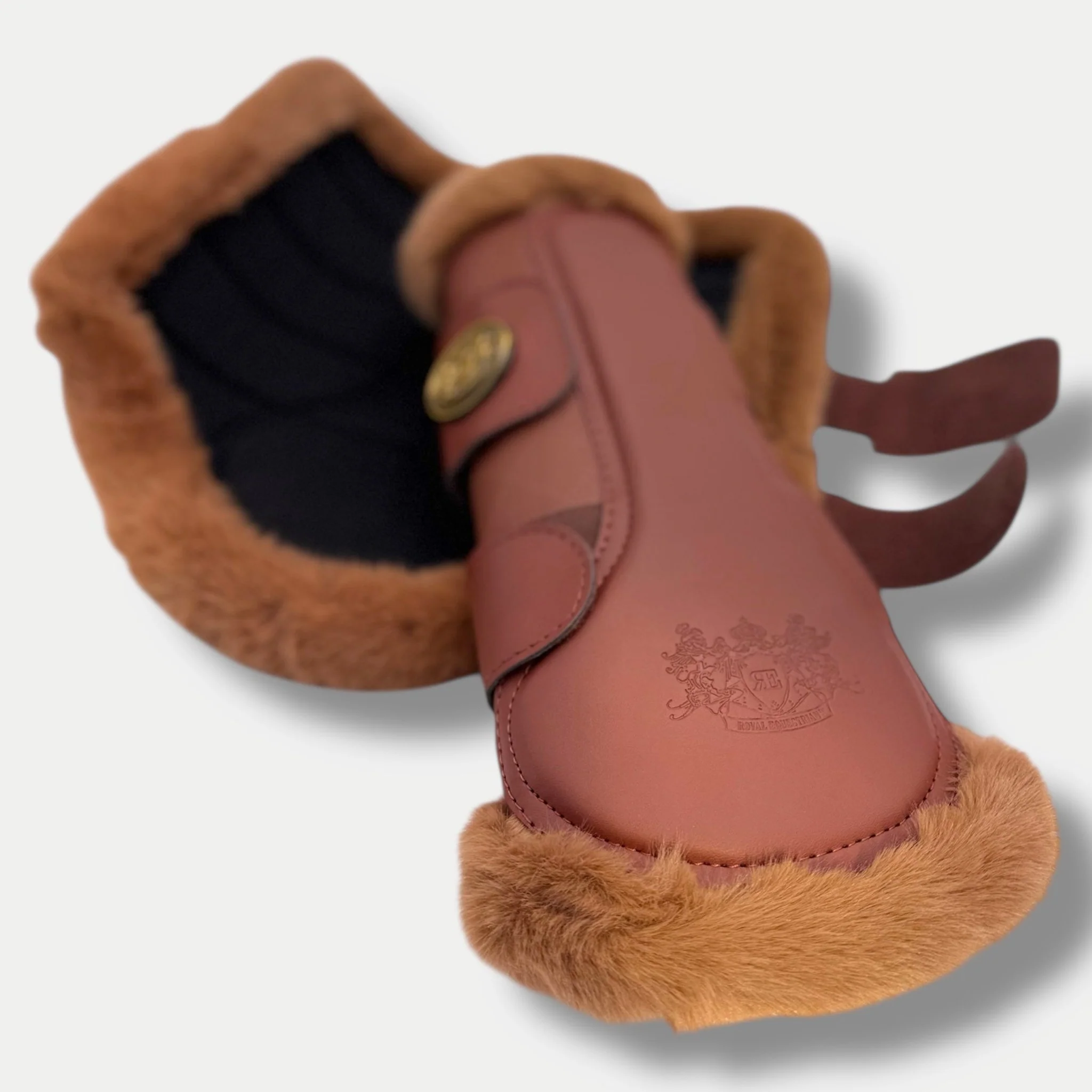 Royal Equestrian Mesh Brushing Horse Boot Copper en Vogue - Image 4