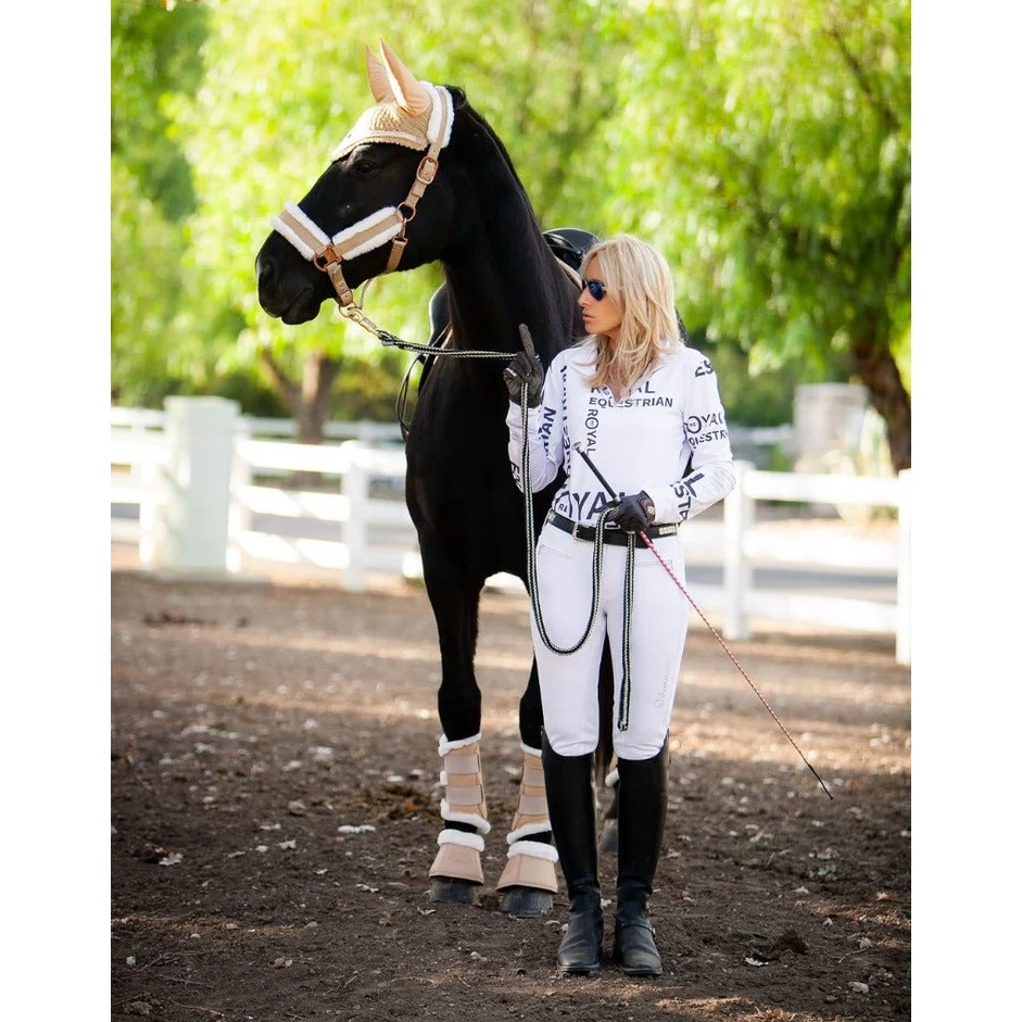 Royal Equestrian Premium Bell Boots Champagne - Image 3