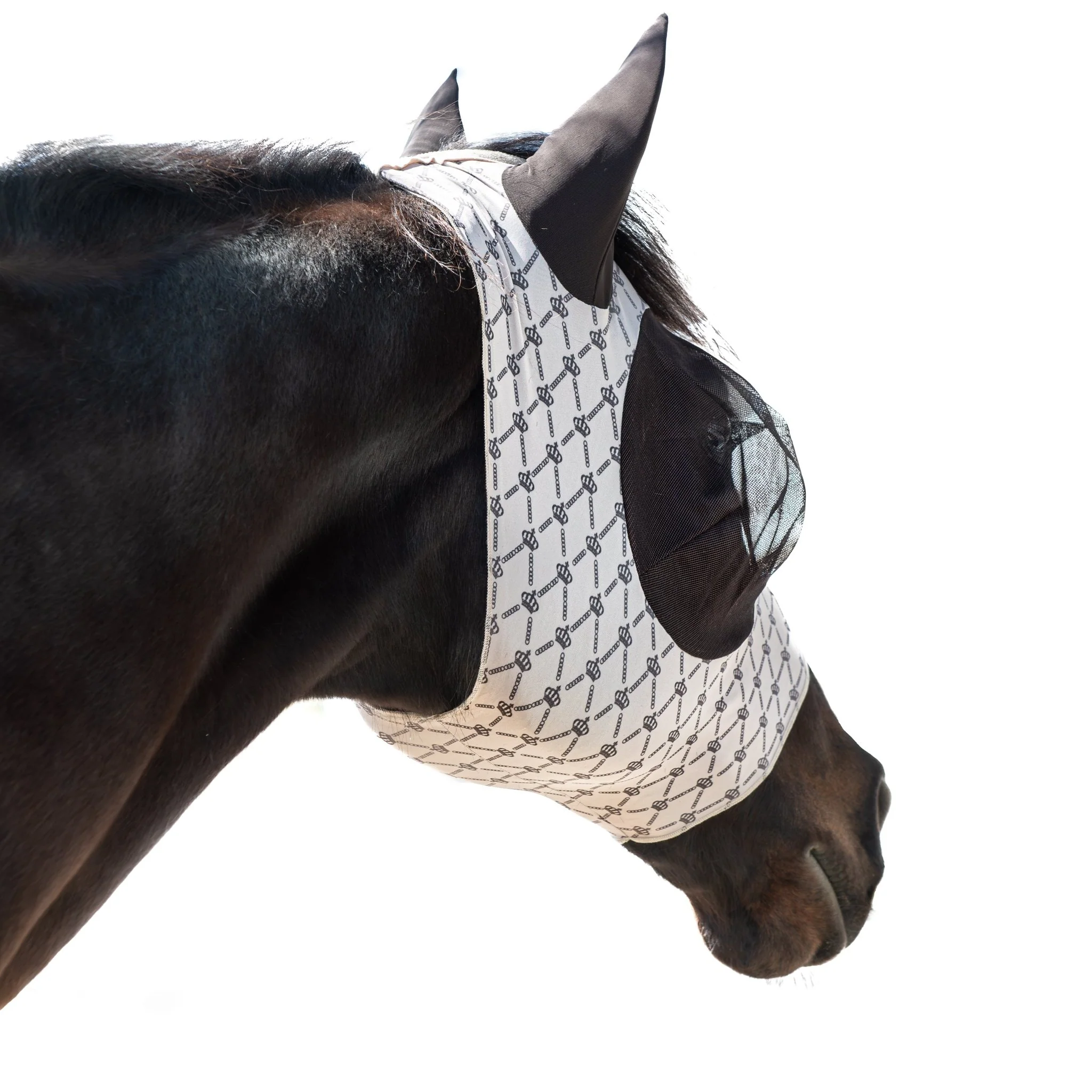 Royal Equestrian Regalia di Roma Fly Mask Sand - Image 4