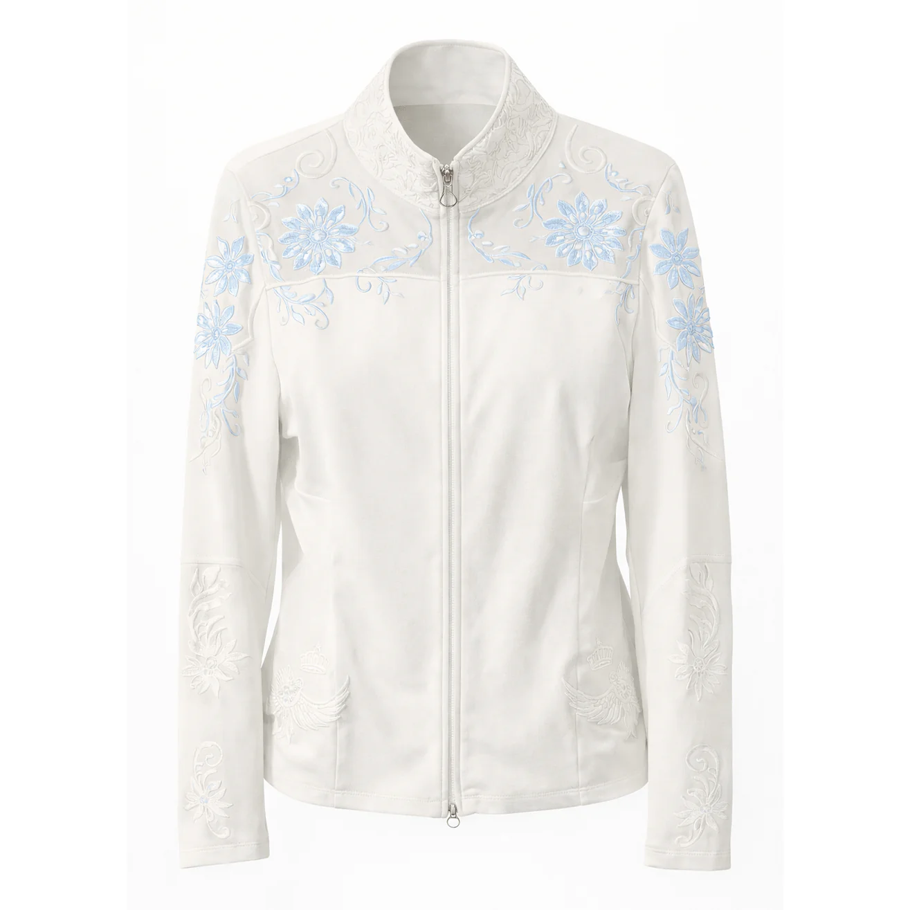 Royal Equestrian Riding Jacket Princess of the North with Lace Ice Blue - Image 4