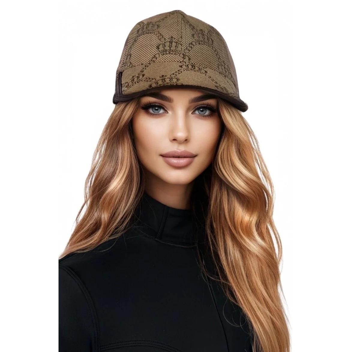 Royal Equestrian Signature Crown Collection Baseball Cap Beige - Image 3