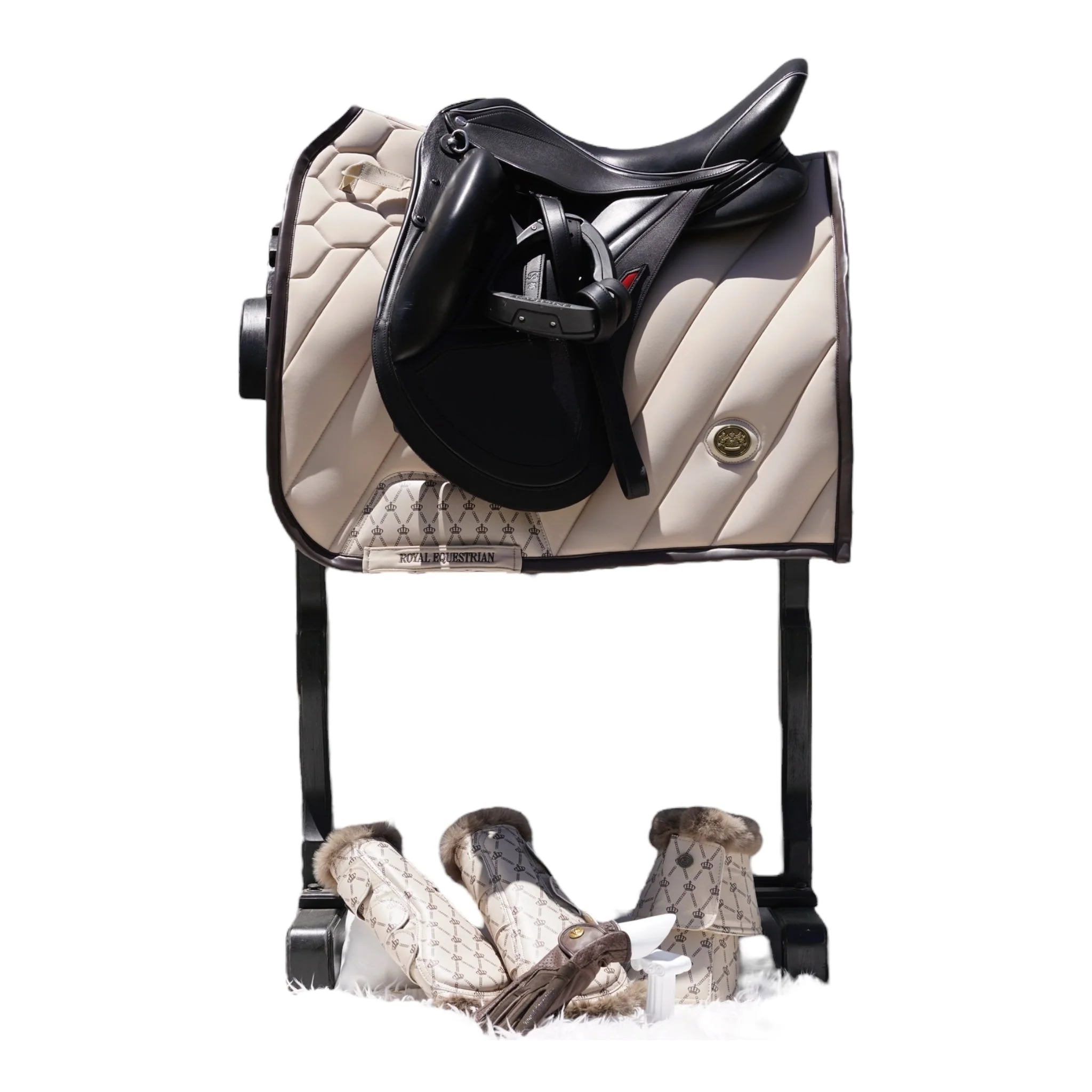 Royal Equestrian Saddle Pad Dressage Sand Regalia di Roma - Image 5